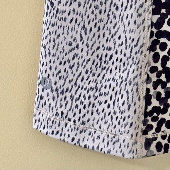 Lululemon|$15|Happy Strappy Tank Top Ace Spot Grain Black/Dottie Dash Black Sz 4 - Picture 4 of 5
